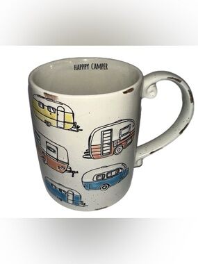 Camper Repeat Ceramic Stoneware Mug By Spectrum Designz 16oz Coffee Camping